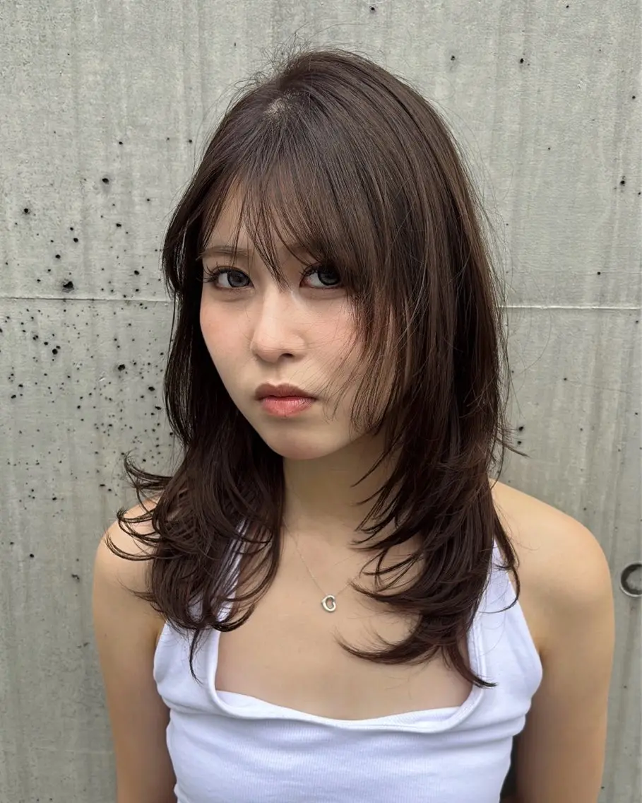 ミディアム 表参道/ウルフカット /ナチュラルウルフのヘアスタイル