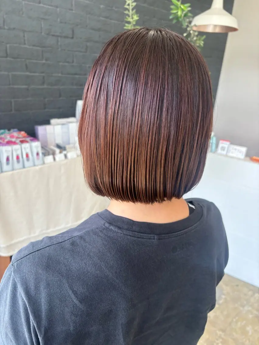 ミディアム カット ヤマグチ ユキナのヘアスタイル