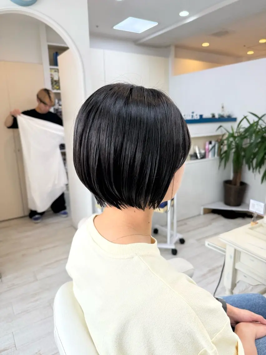 ショート ショートボブ ボブ ショートヘア カット 新籾 尚哉のヘアスタイル