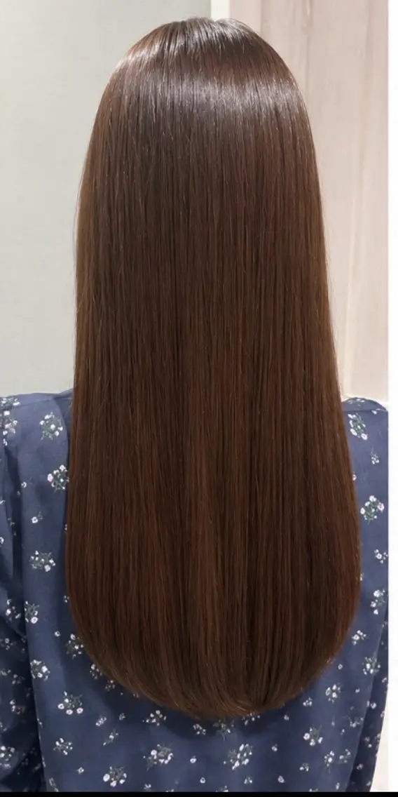 セミロング ヘアカラー トリートメント Applause カリンのヘアスタイル