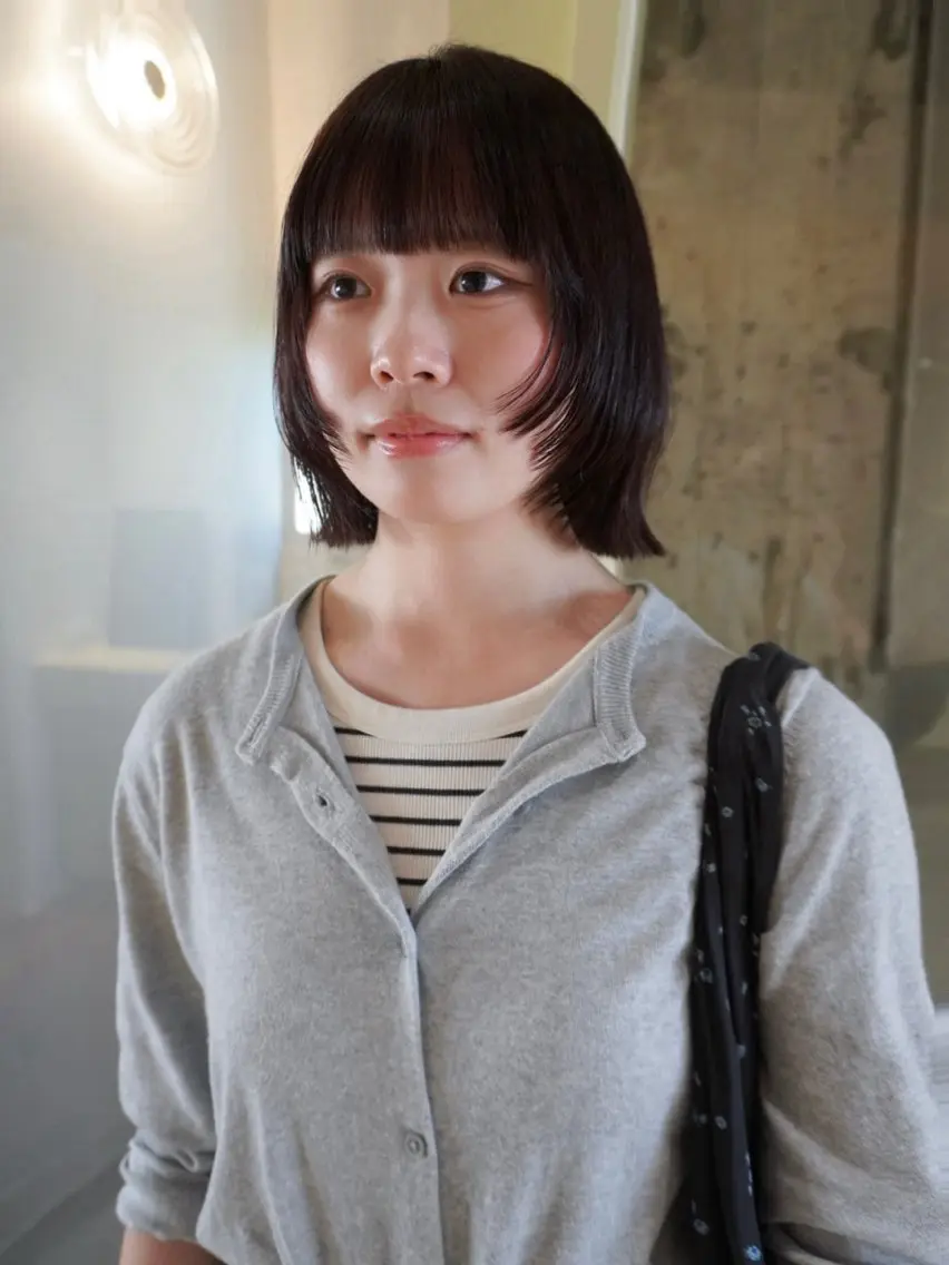 ミディアム カラー ボブレイヤー ブラウンカラー ラベンダーカラー ラベンダーブラウン ボブ カット ヘアカラー 🩰暖色カラー人気 No.1!/リカ🩰のヘアスタイル