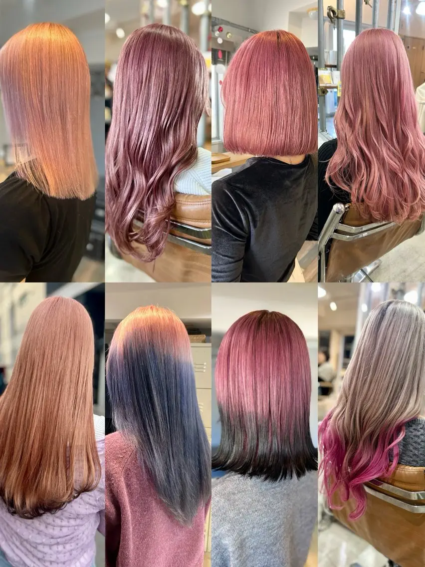 ミディアム ボブ ヘアカラー 🤎指名No.1原宿 表参道coii日向花のヘアスタイル
