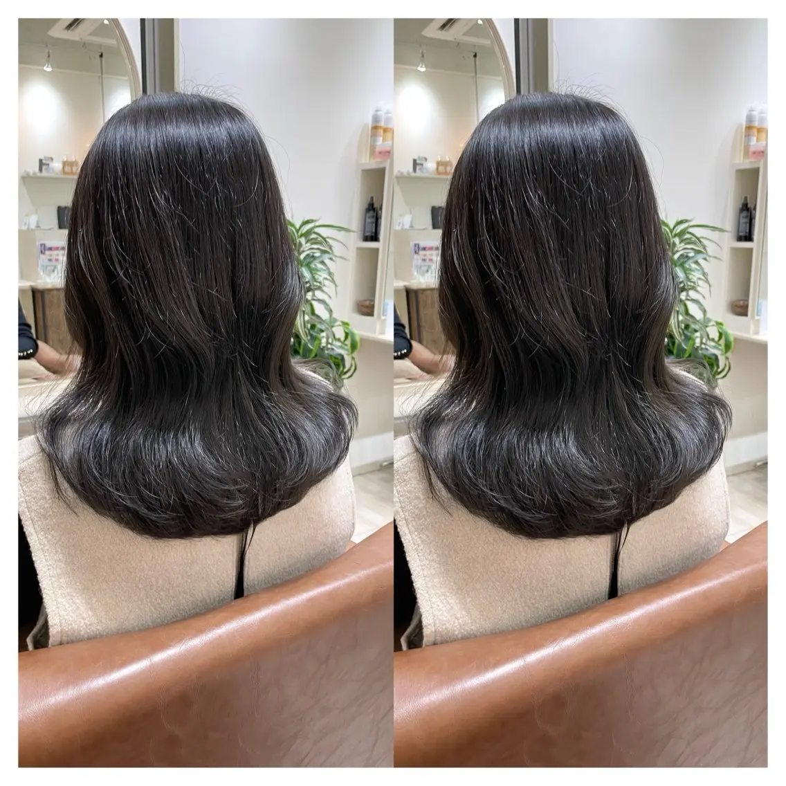 ミディアム カラー カット ヘアカラー トリートメント 村山 茉衣のヘアスタイル