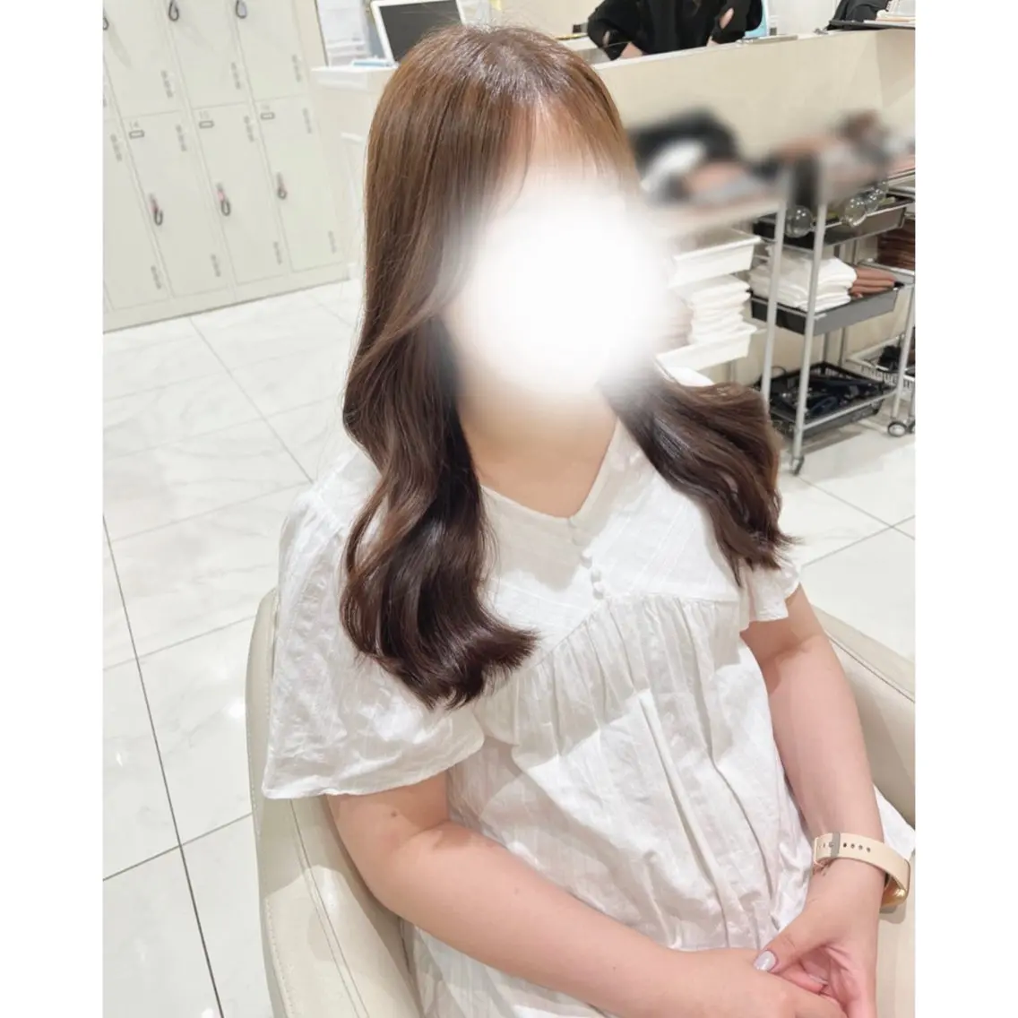 ロング カラー ヘアアレンジ 韓国ヘア 🎀中川綾乃🎀のヘアスタイル