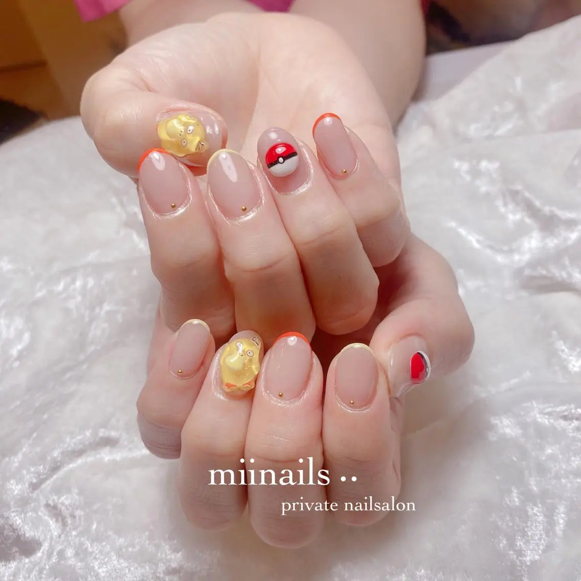 ネイル 韓国ネイル ワンホンネイル ハンドネイル nailsalon miinailsのネイルデザイン
