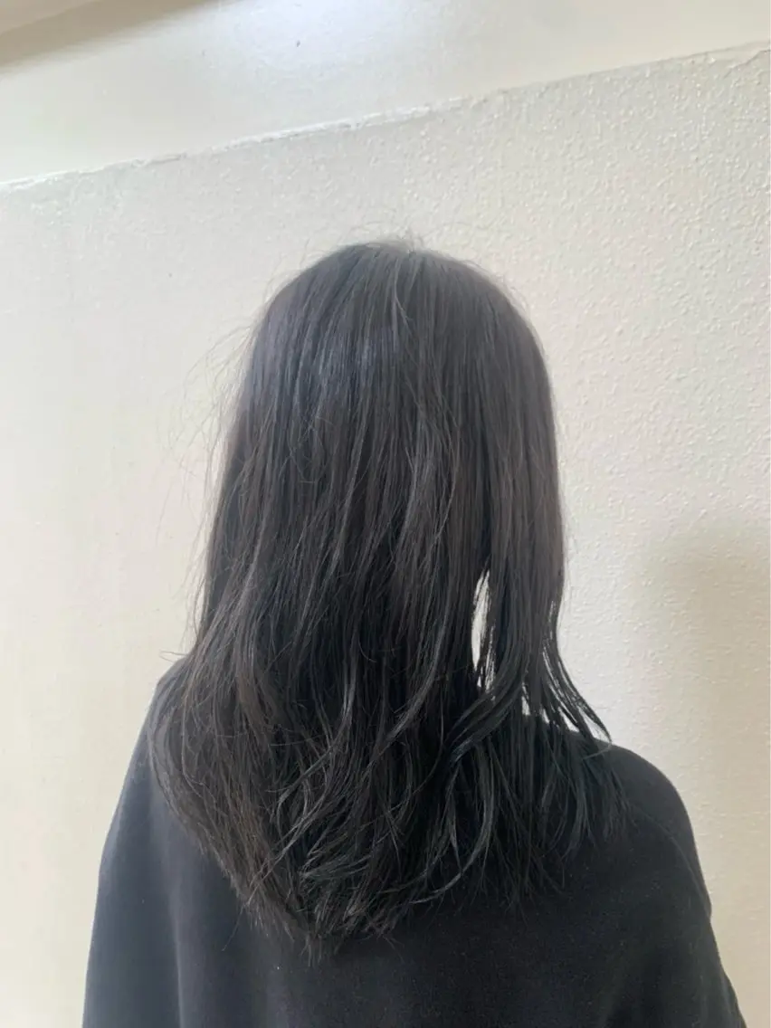 セミロング カラー カット ヘアカラー Tanaka Aoiのヘアスタイル