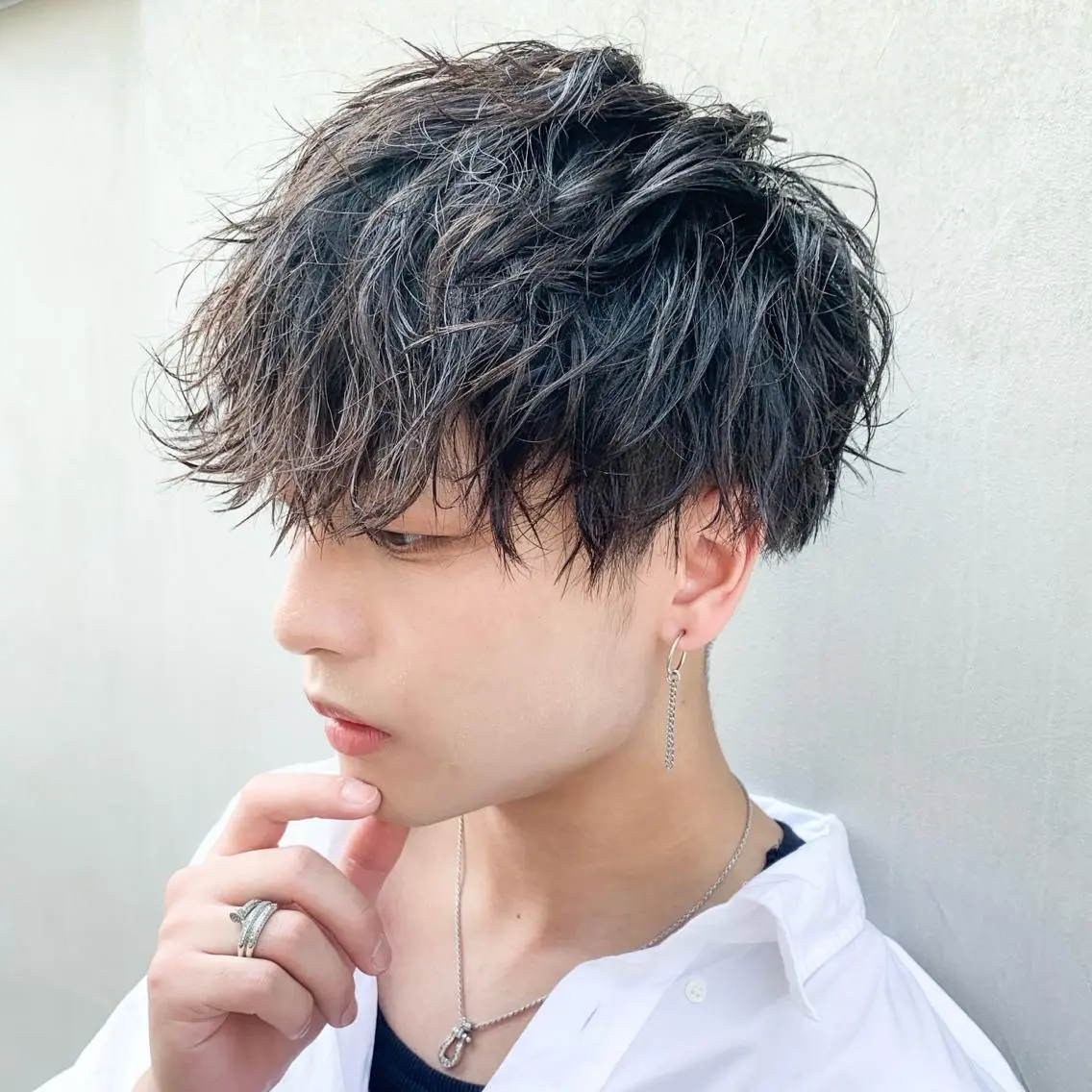 ショート パーマ ヘアアレンジ メンズ カット メンズスタイル ly本厚木のヘアスタイル