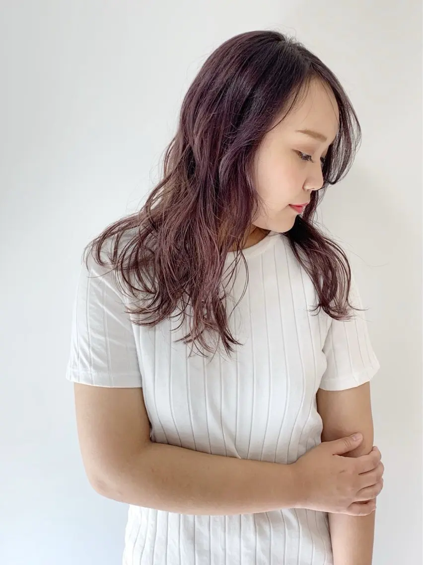 ロング カラー 髪質改善/小顔カット 中山賢人のヘアスタイル