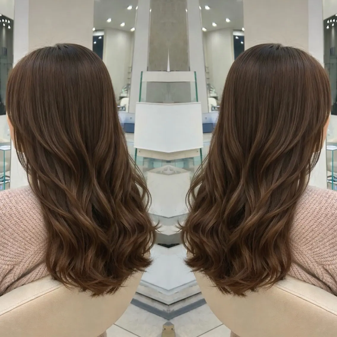 ロング カット 🍀似合わせ透明感 カラーアヤナ🍀のヘアスタイル