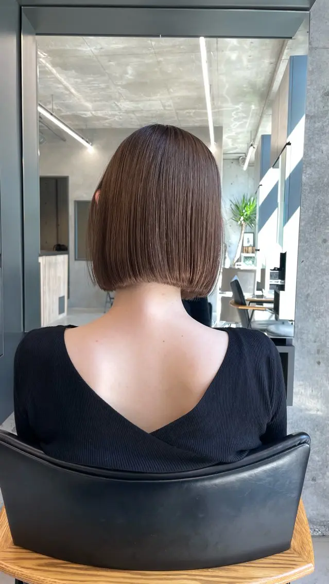 ミディアム カット 佐伯 和佳のヘアスタイル