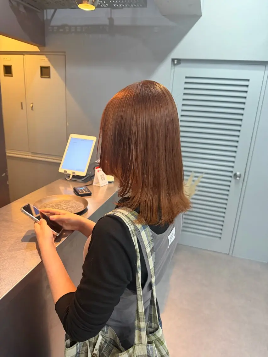 ミディアム カラー カット ヘアカラー TAKI/暖色カラー 🍪/レイヤーカットのヘアスタイル