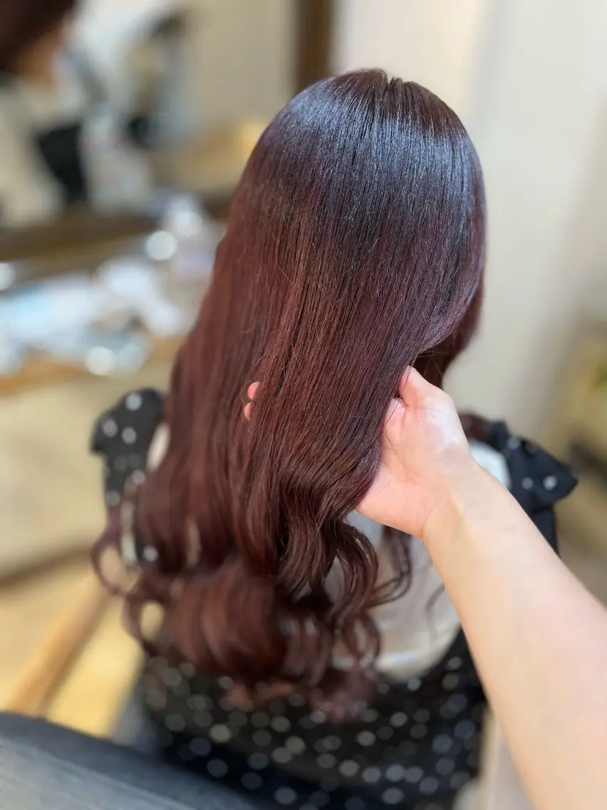 ロング カラー saaya💙 レイヤーカットのヘアスタイル