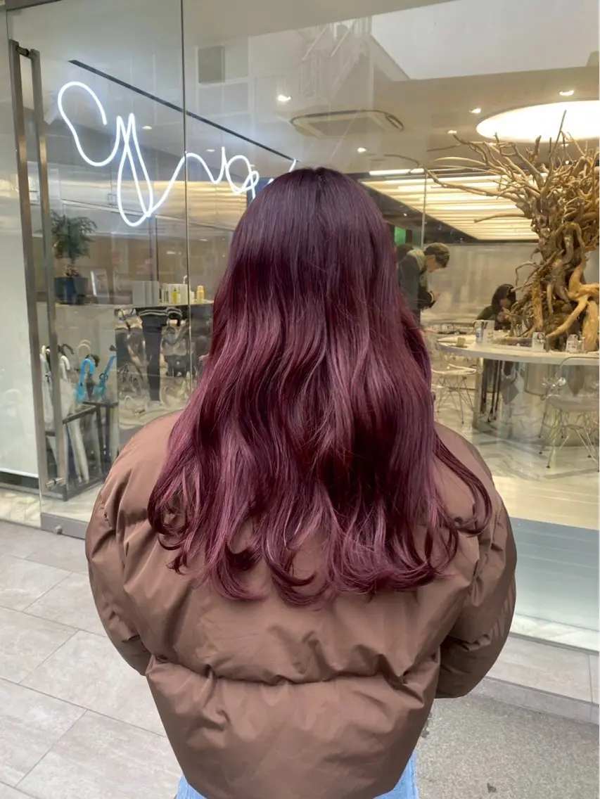 カラー ブリーチ ケアブリーチ デザインカラー ダブルカラー イヤリングカラー 酸性ストレート /ハイトーン/つばさのヘアスタイル