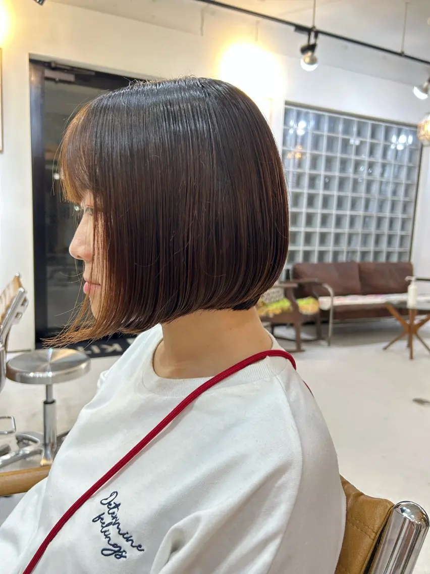 ミディアム 🌷無料ボブ カットモデル🌷雅のヘアスタイル