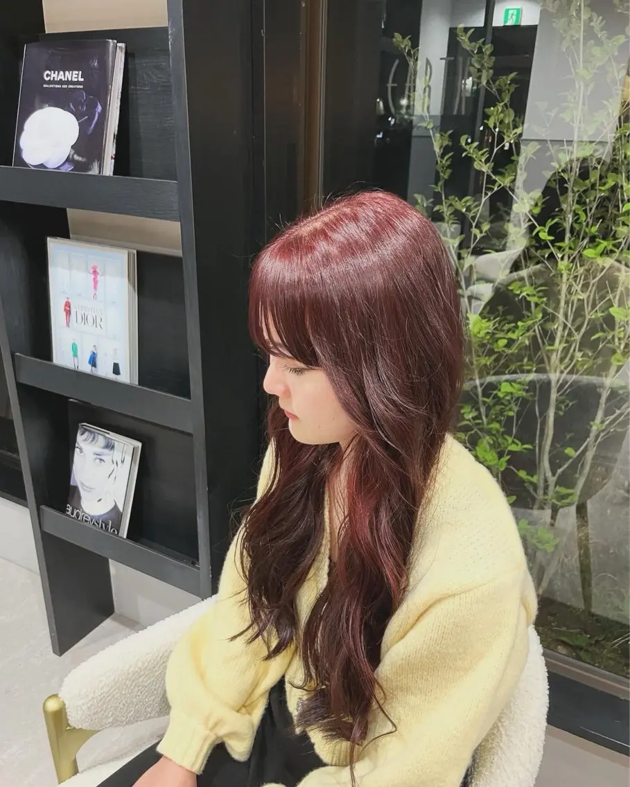 ロング カラー 長尾 康生のヘアスタイル