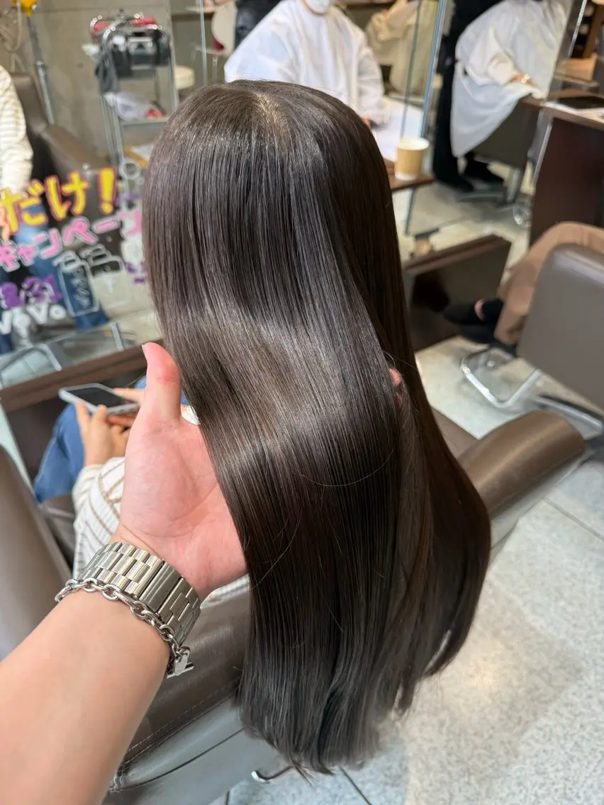 ロング ロング 縮毛矯正 カット 縮毛矯正 右京|美髪特化 【Prism池袋】のヘアスタイル