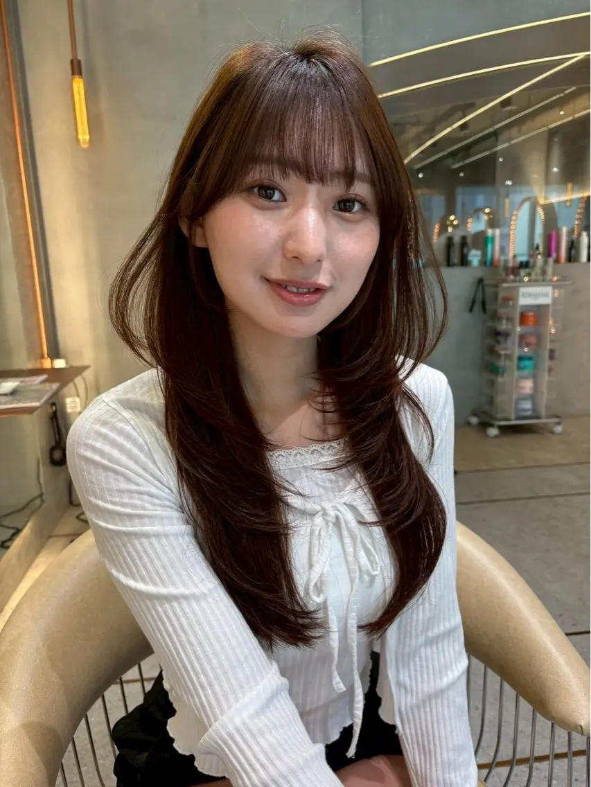 ロング レイヤーカット 中島一斗 レイヤーカットのヘアスタイル