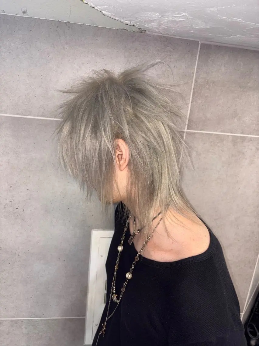 ミディアム メンズ メンズブリーチ シャギー ヘアカラー トリートメント THE./ブリーチ 透感カラー/髪質改善のヘアスタイル