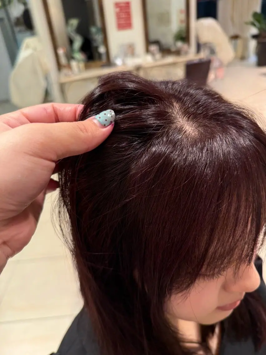 ミディアム カラー カシス 高橋 愛のヘアスタイル