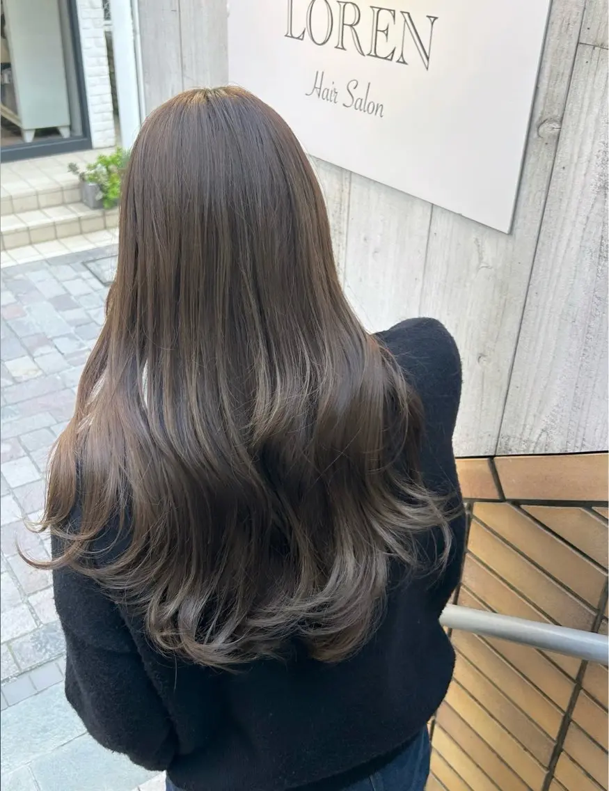 カラー ヘアカラー トリートメント 山本美月♥️艶カラー ♥️暖色カラー♥️のヘアスタイル