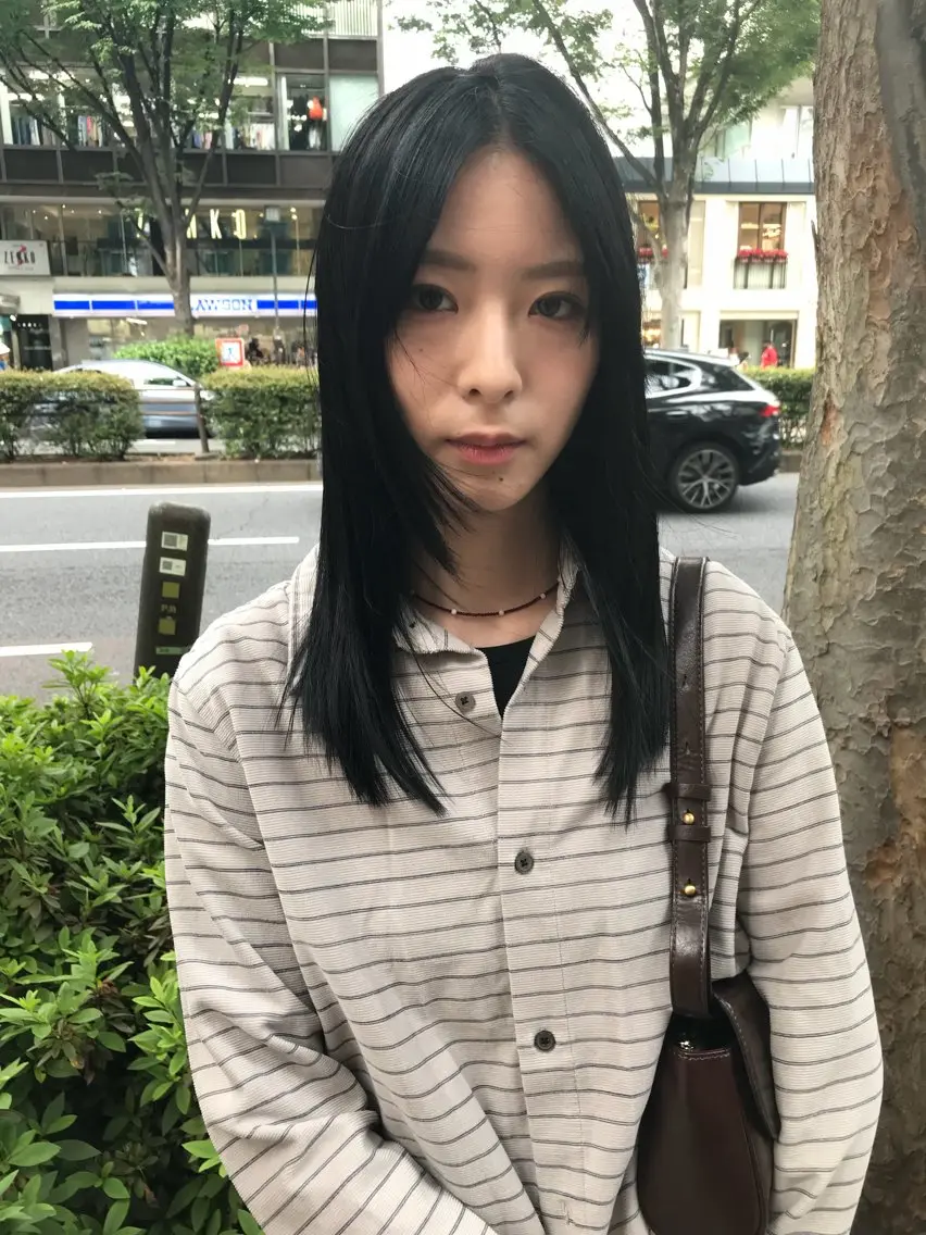 ミディアム カット トリートメント 赤み消しカラー/ ナチュラル/トモキのヘアスタイル