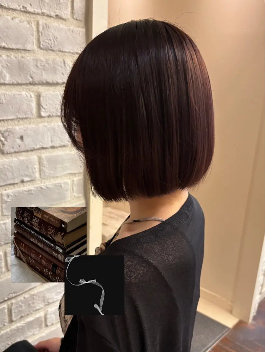 ショート カット ヘアカラー 透けカラー.艶髪. 梅田♡midoのヘアスタイル