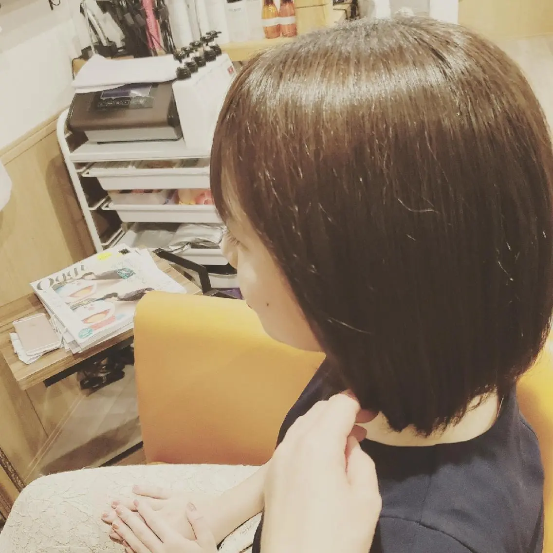 ショート 外国人風カラー トリートメント カット トリートメント spa hair ark 富井直美のヘアスタイル