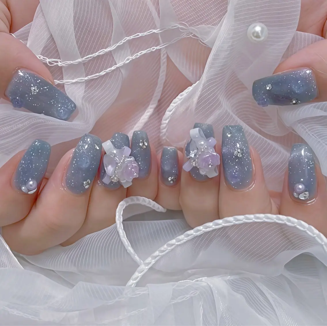 ネイル マグネットネイル シンプルネイル ハンドネイル nailsalon Paletteのネイルデザイン