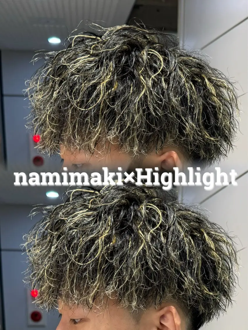 カラー パーマ メンズ ツイスパ/シャドウ MANARUのヘアスタイル