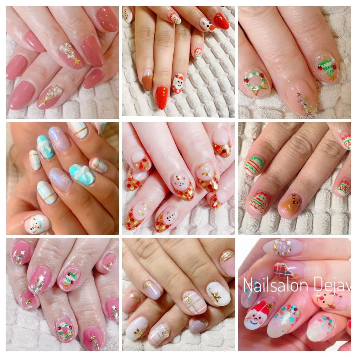 ネイル アートネイル 冬ネイル クリスマス Nail salon Dejavu 🌿のネイルデザイン
