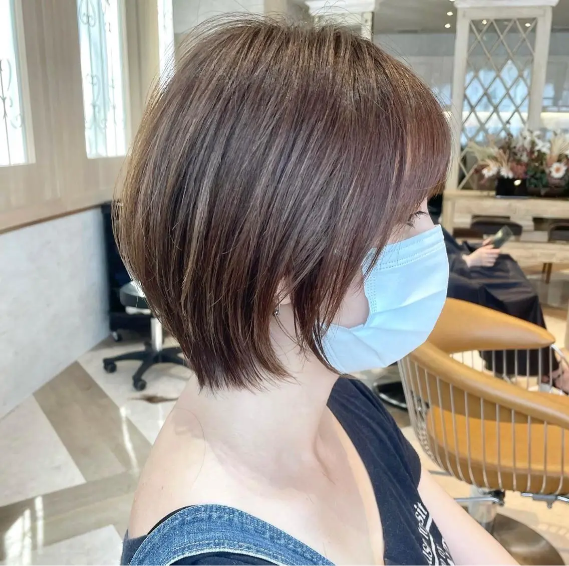 ショート カラー 似合わせカット ショートヘア ヘアカラー トリートメント 韓国ヘア/髪質改善 /Harunaのヘアスタイル