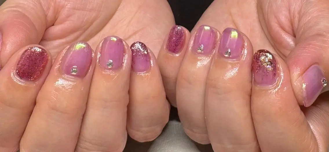 ネイル 持ち込み ハンドネイル Chaleur fleurのネイルデザイン