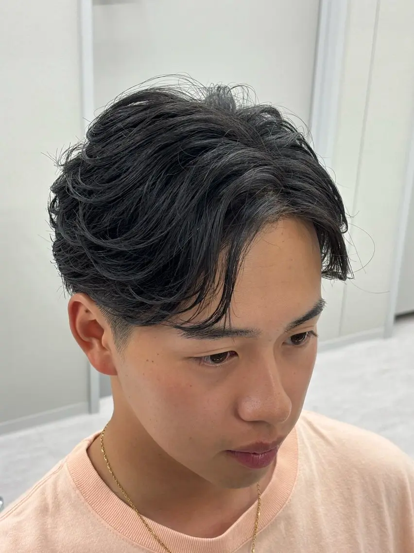 カット+ダメージレスパーマ💇♂️ (ツイスト、ツイストスパイラル、波巻きは別途メニュー)の写真