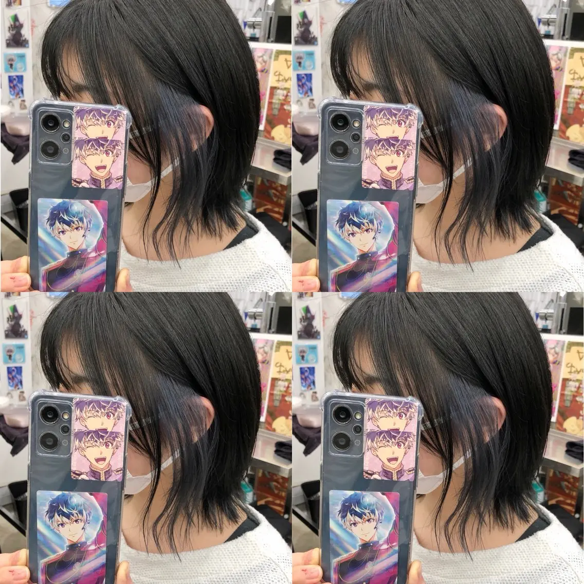 ミディアム カラー ブリーチ イヤリングカラー インナーカラー ウルフカット カット ヘアカラー トリートメント 推しカラー✨ オタク美容師ユウカのヘアスタイル