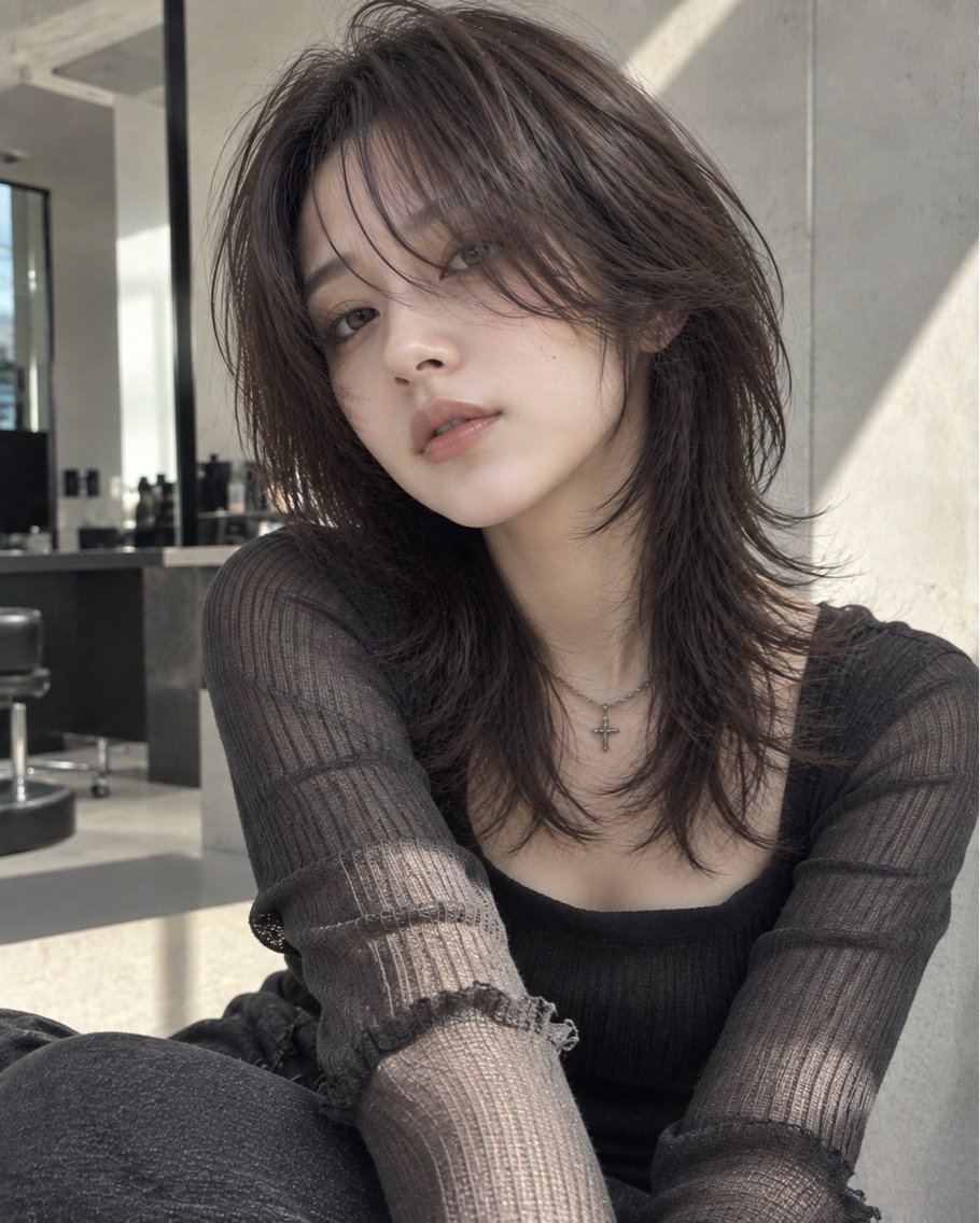 セミロング 髪質改善 レイヤーカット 縮毛矯正 トリートメント 酸性ストレート カット ヘアカラー 縮毛矯正 トリートメント ✨毛髪診断で絶対綺麗 ✨美髪艶髪専門✨高浪のヘアスタイル