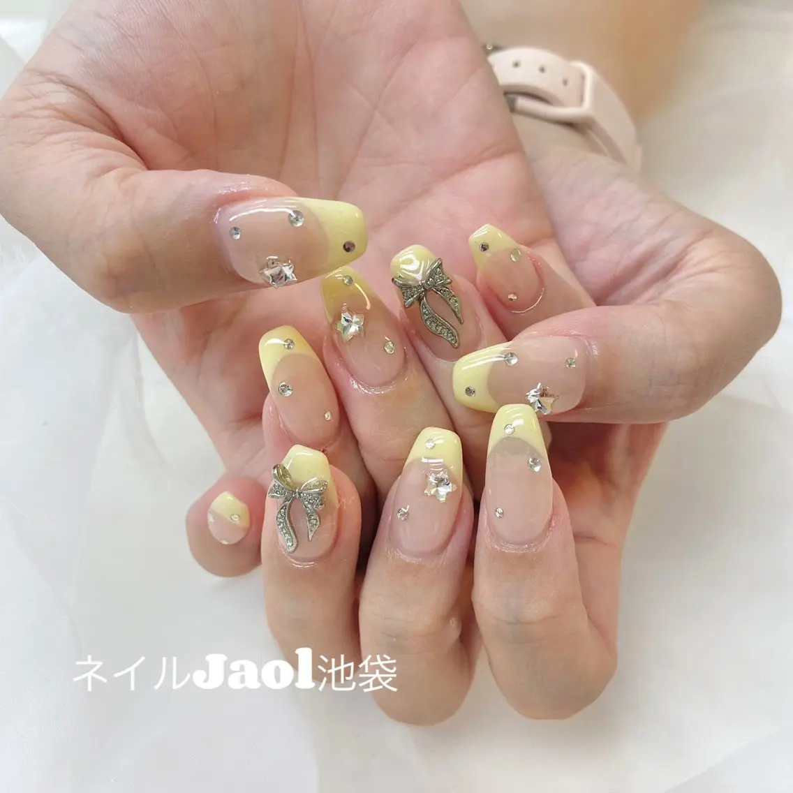 ロング 韓国風ヘア ネイルJaol 池袋のネイルデザイン