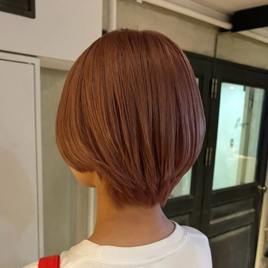 ショート カラー ヘアアレンジ 🫧ハイトーン×艶 カラー🫧 Rionのヘアスタイル