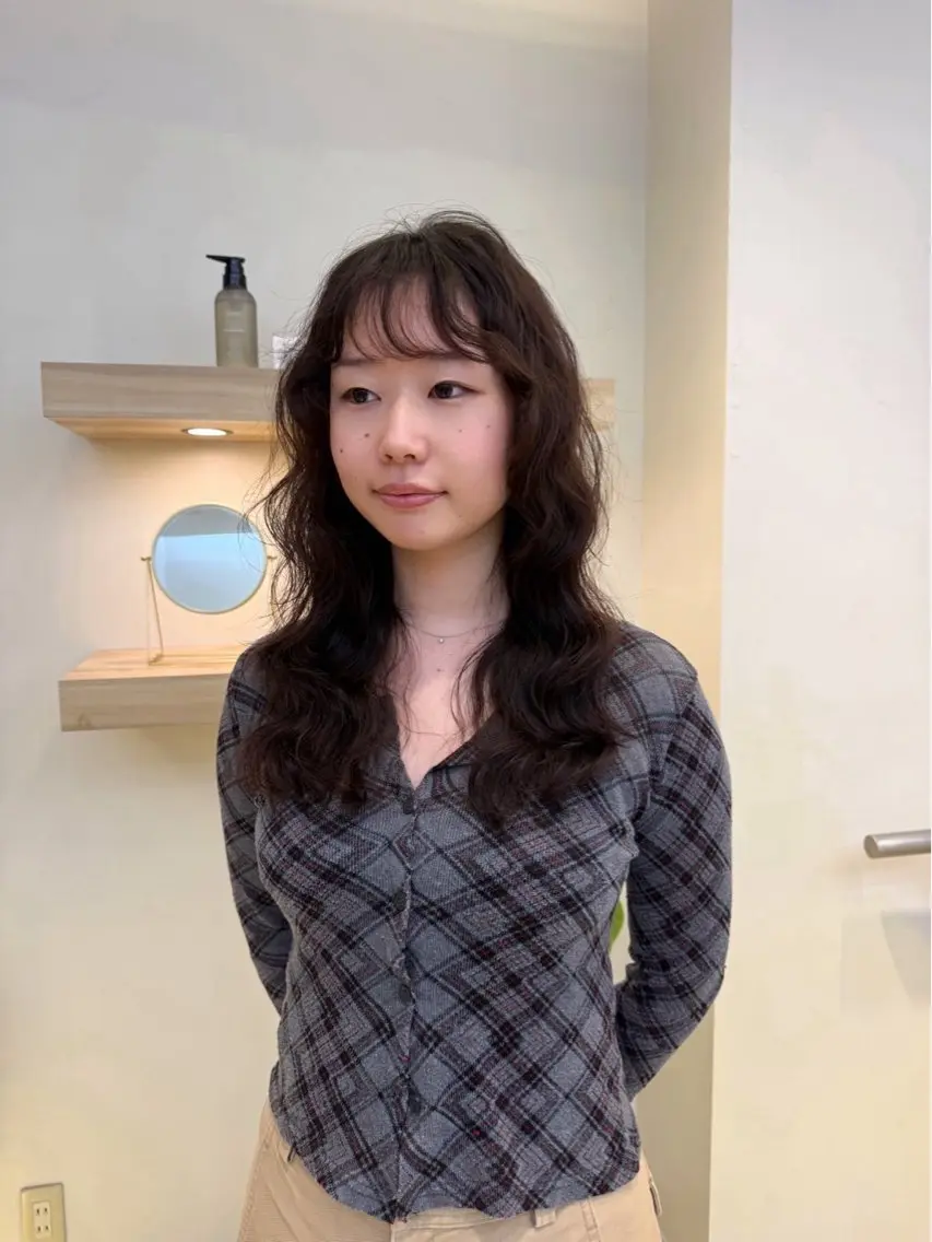 ロング パーマ カット パーマ 🌀韓国パーマ 🌀ボブ/サトシ🧶のヘアスタイル