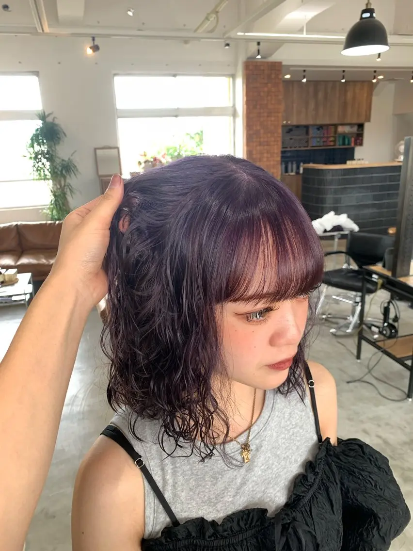 カット+🍒AVEDAカラー🍒 天然由来成分97%のカラー剤を使用の写真