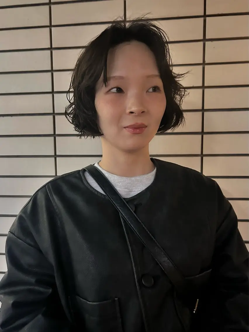 ショート カラー パーマ デザインパーマ/ カット/nanaのヘアスタイル