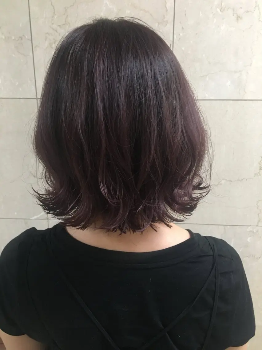 ミディアム カラー 水野 恵里加のヘアスタイル