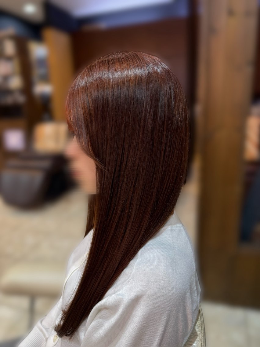 ロング カット 中田 こころのヘアスタイル