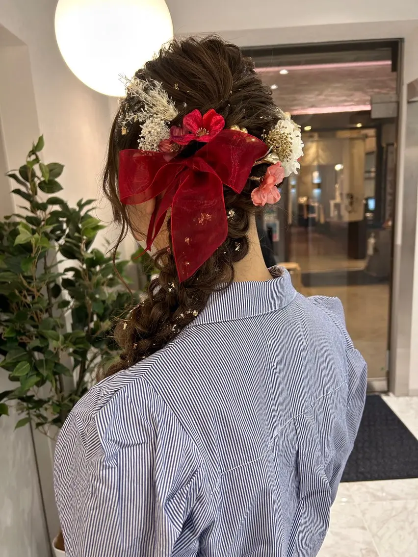 ロング ヘアアレンジ 薄田 珠美のヘアスタイル