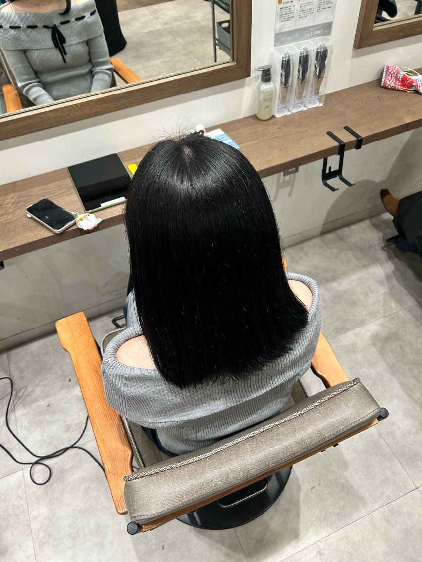 ミディアム カラー 名駅🎀*॰ॱ 透明感カラー かほのヘアスタイル
