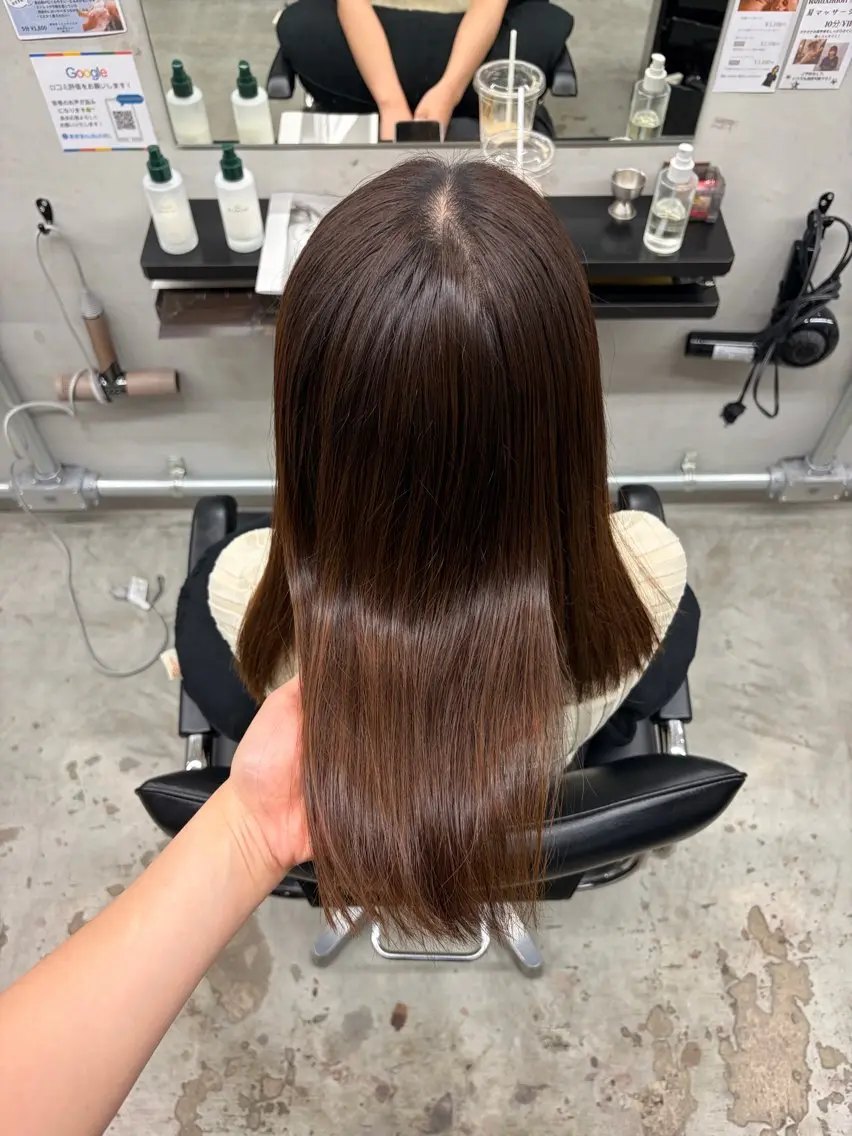 ロング パーマ Riho ブリーチモデル募集中のヘアスタイル