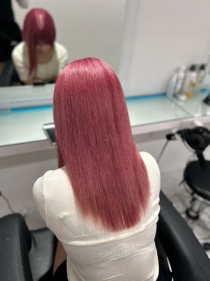ロング カラー ヘアカラー トリートメント ヘアセット 🩷暖色カラー🩷 BONのヘアスタイル