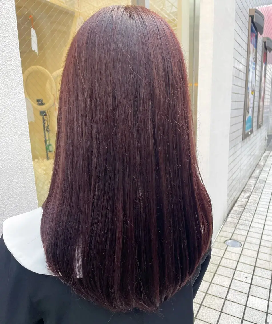 ロング ヘアカラー ナチュラルカラー 児玉優香のヘアスタイル