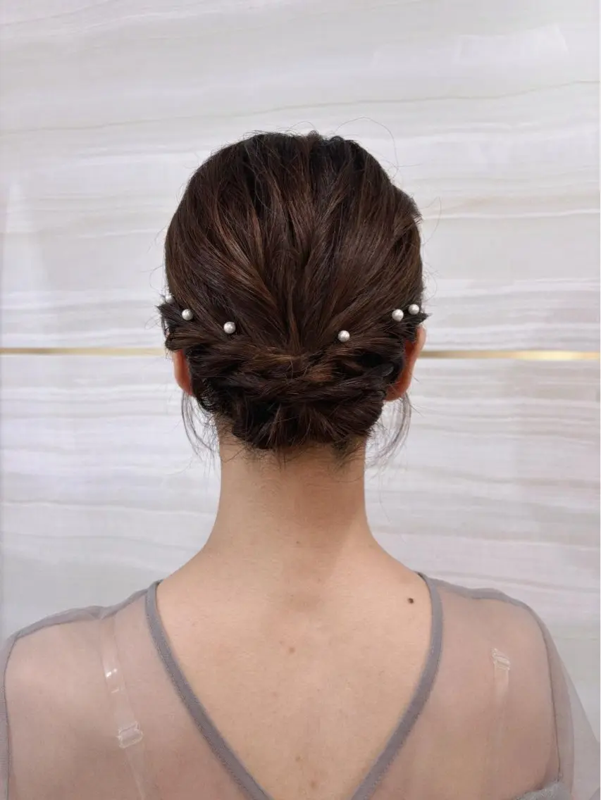 セミロング ヘアアレンジ 相澤 咲希のヘアスタイル
