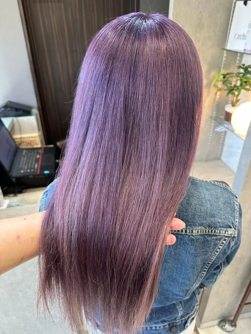 ロング カラー ヘアカラー AYAKASA 暖色カラー/レイヤーのヘアスタイル