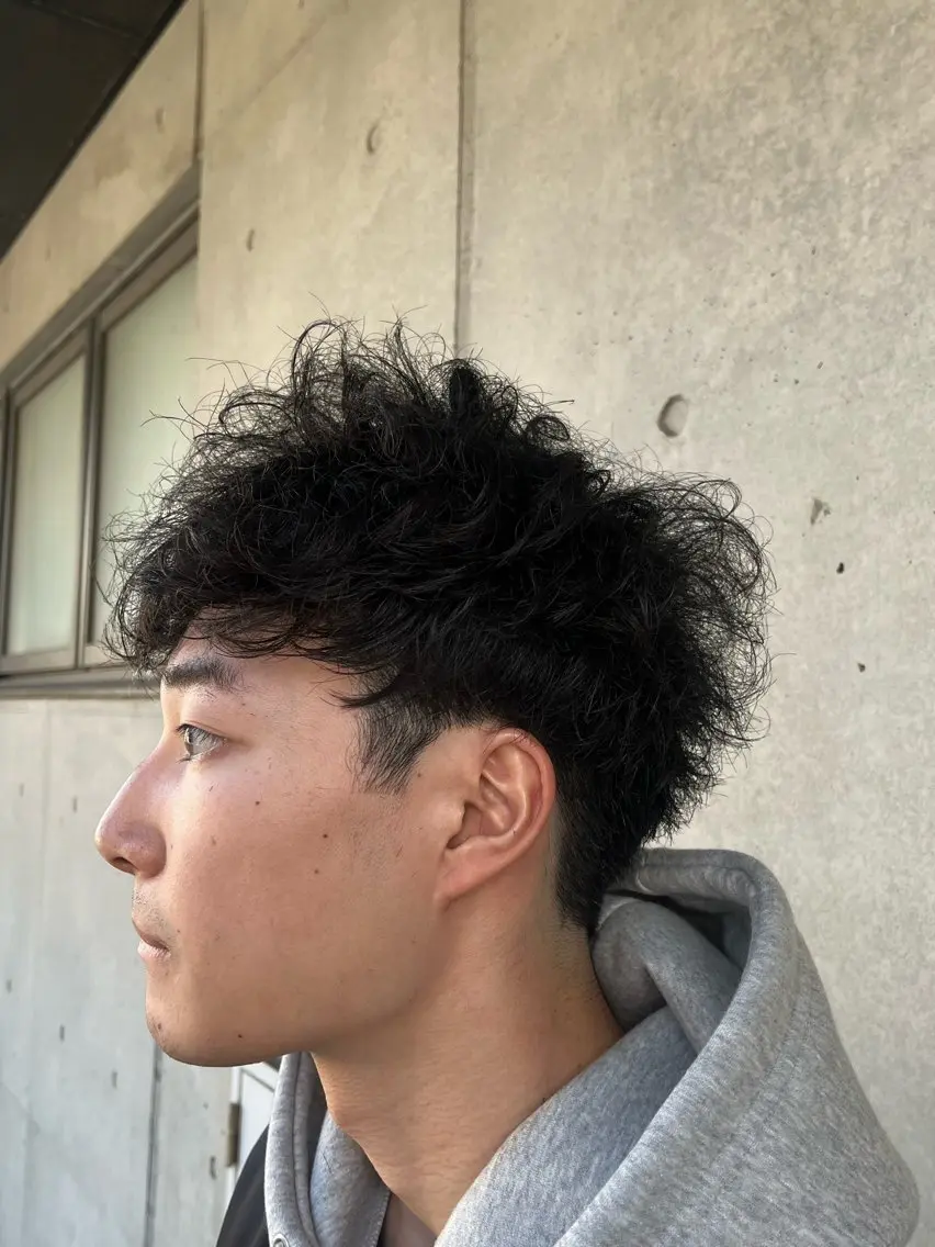 パーマ メンズ カット パーマ メンズパーマ特化型 美容師/荒井海音のヘアスタイル